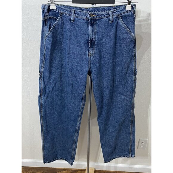 RK Brand Jeans Mens 40x30measured ( tag reads 42X32) Straight Carpenter - Picture 1 of 13